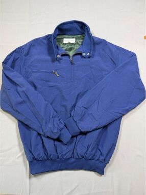 Tehama blue pullover windbreaker jacket